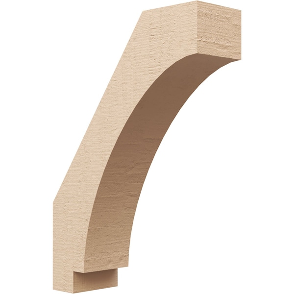 Ekena Millwork 5-inch W x 16-inch D x 22-inch H Imperial Rough Cedar Woodgrain TimberThane Knee Brace, Primed BRCUR05X16X22IMPRCPR - main